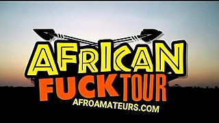Sexy African girl gives a great blowjob and doggy style fuck