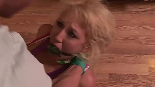 Big Tits MILF Housewife Gets Bondage Bound Gagged and Fantasy Fucked! A+