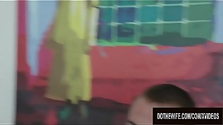 Cuckold Watches Wife Stacy Snake Swallow Strangers Cum After Riding Cock