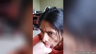 Older Indian Wife Sucking Dick