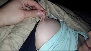 press sleeping wifes huge nipples