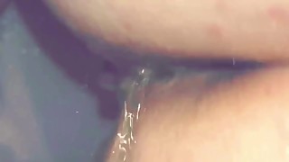 Slut milf wife gets asshole and pussy pissed on
