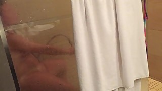 Wife caught masterbating in shower on vacation