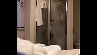 Wife taking shower on hidden camera