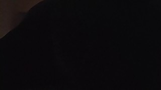 wife swallowing dick in the dark