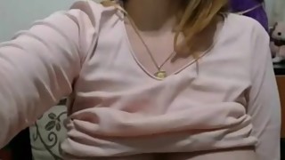 Huge wifey tits on milf teasing