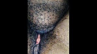 Eating wife hairy wet pussy